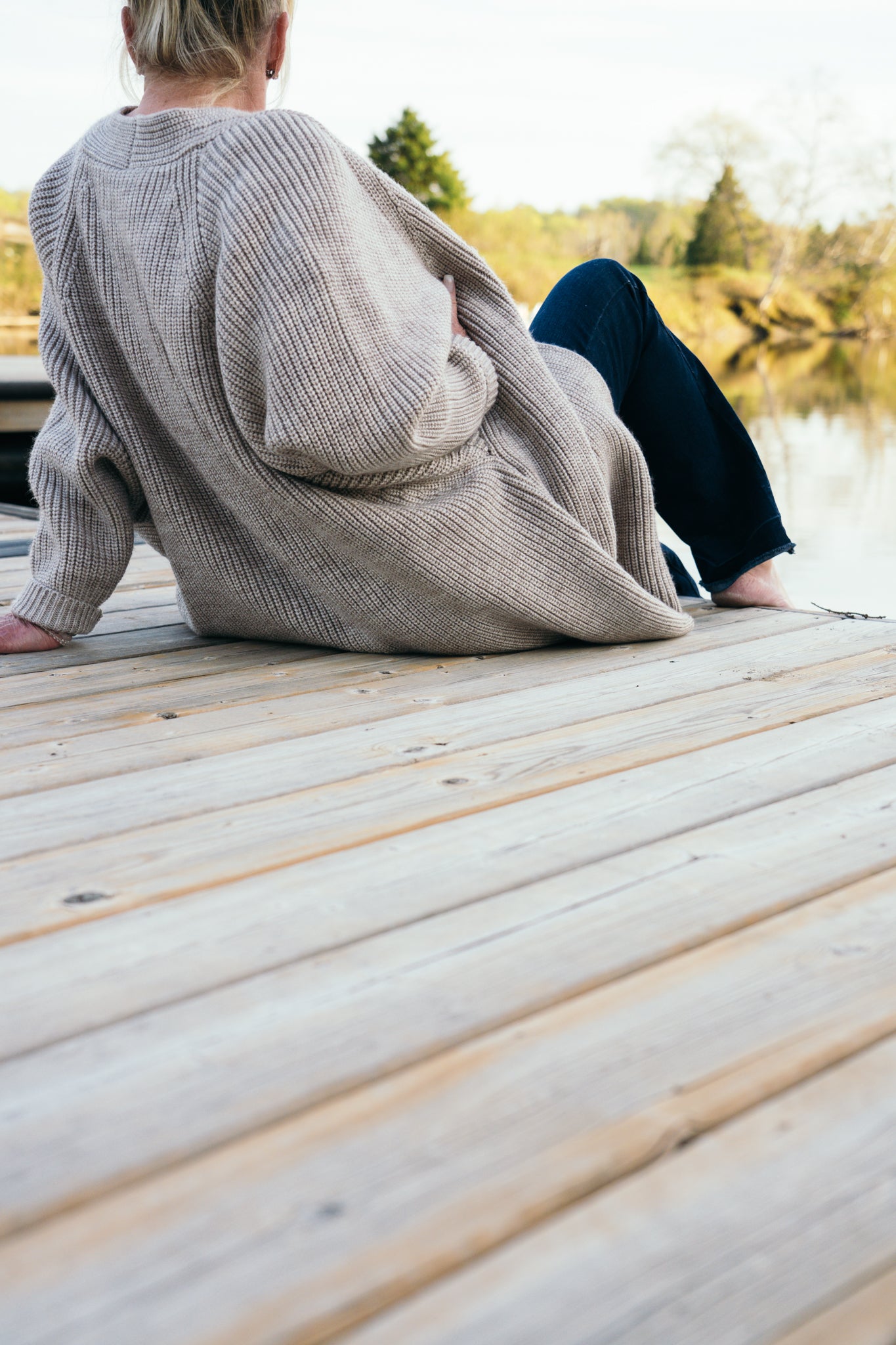 Beige Elora Cardigan