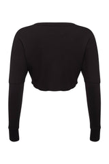 Black Beverley Cropped Knit - Tops - Wolfe Co. Apparel and Goods
