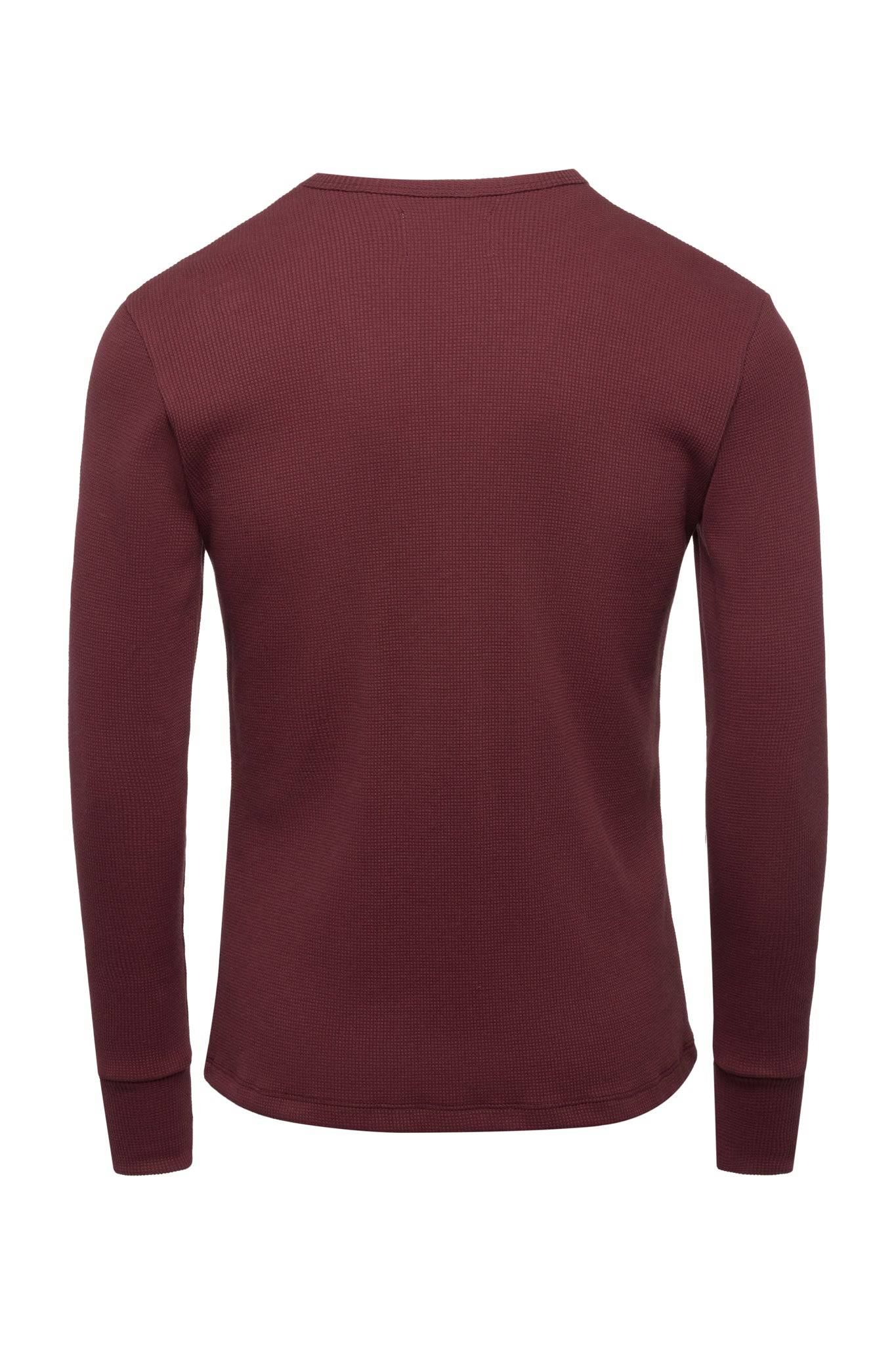 Merlot Straight Hem Waffle Knit - Tops - Wolfe Co. Apparel and Goods