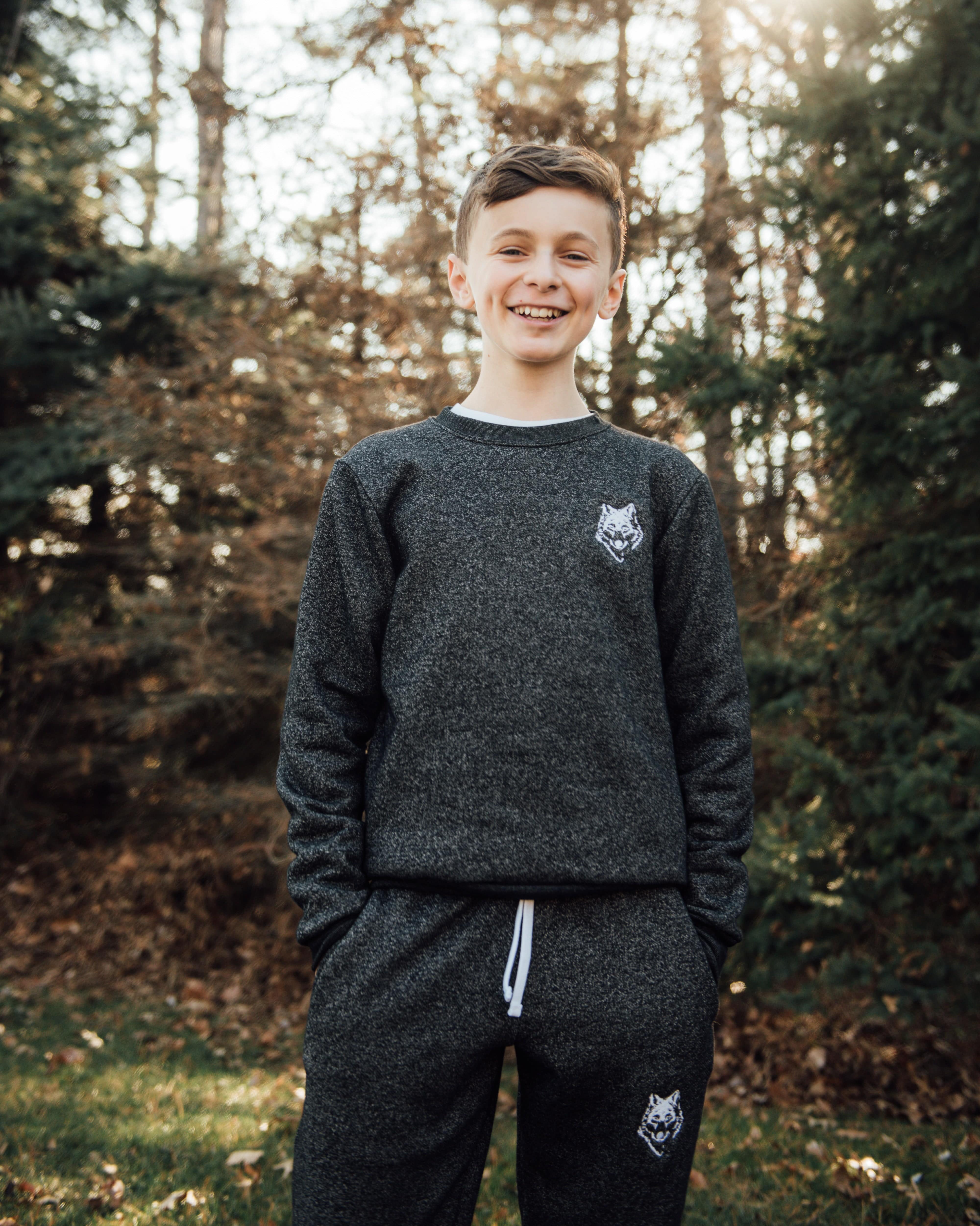 Wolfe Cubs Marled Black Sweatpants - Bottoms - Wolfe Co. Apparel and Goods