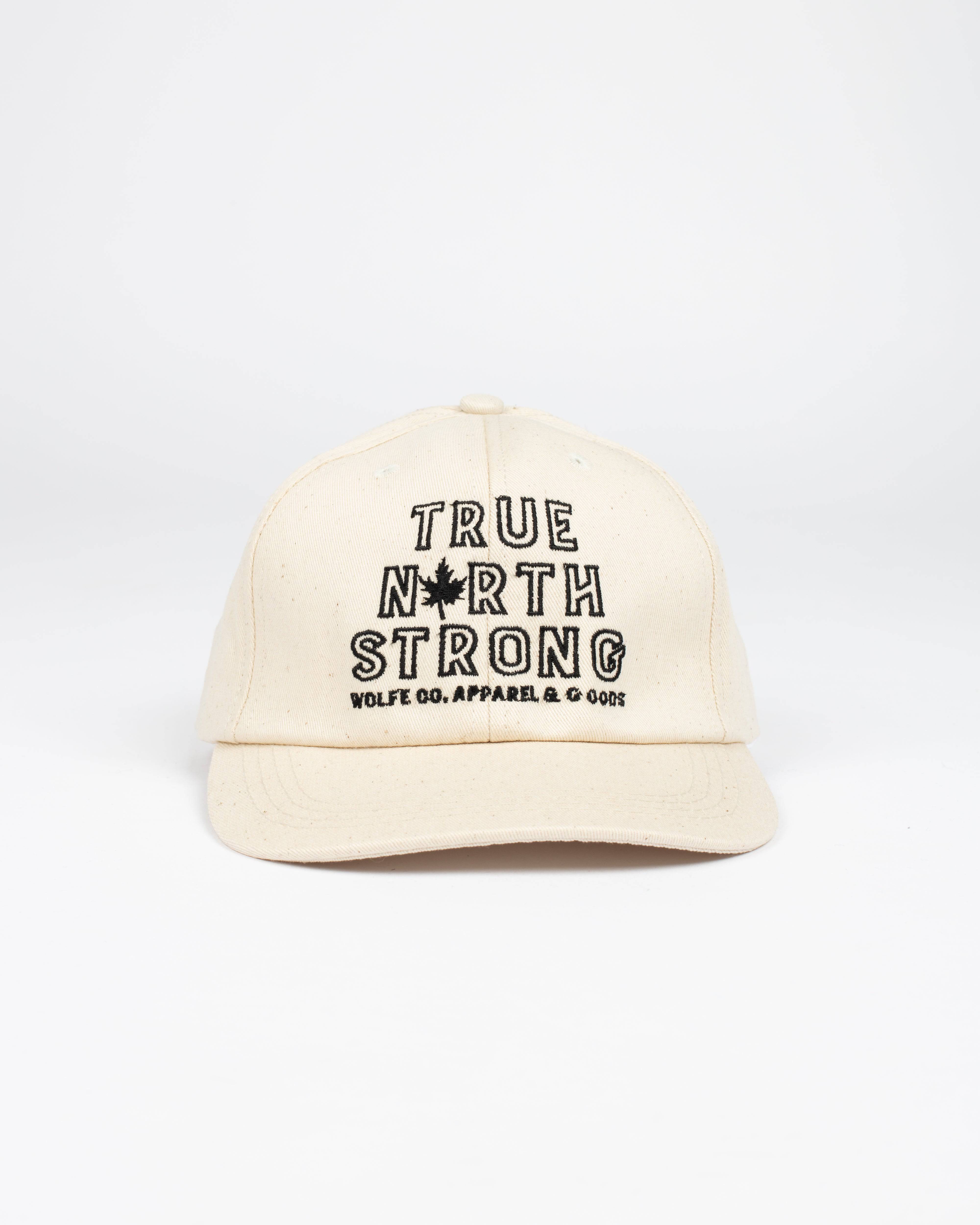True North Strong Strap Back Natural - Hats - Wolfe Co. Apparel and Goods