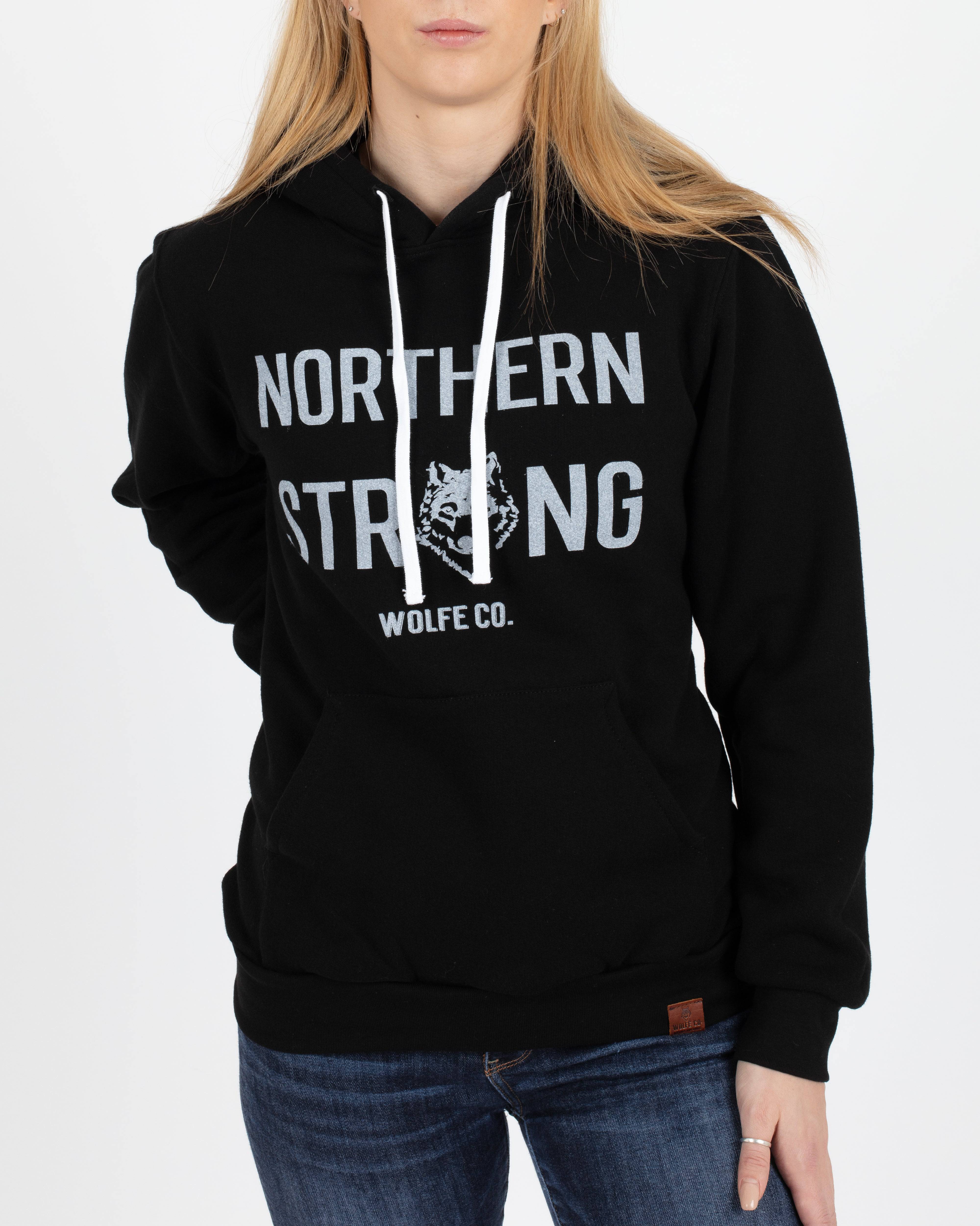 Northern Strong Pullover Hoodie - Tops - Wolfe Co. Apparel and Goods