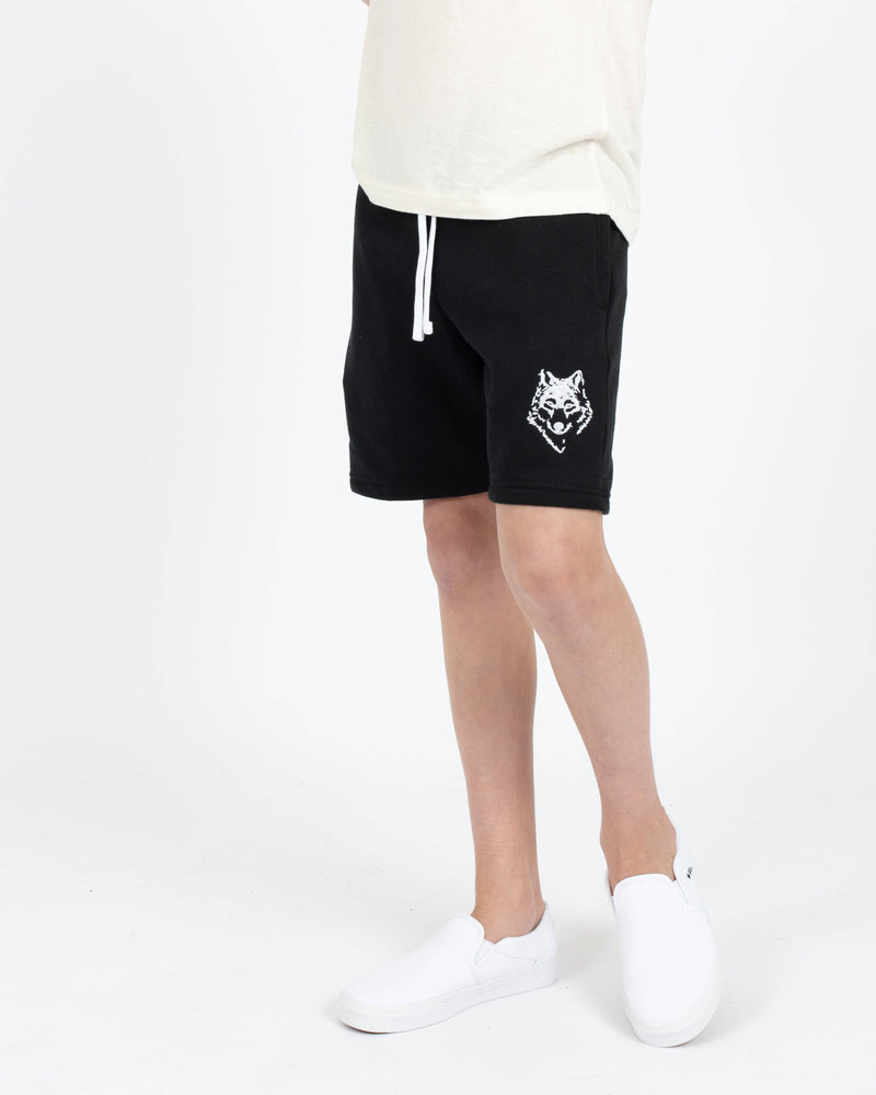 Youth Black Camp Short - Bottoms - Wolfe Co. Apparel and Goods