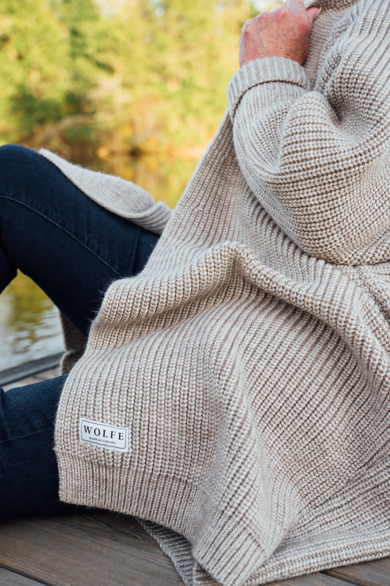 Beige Elora Cardigan