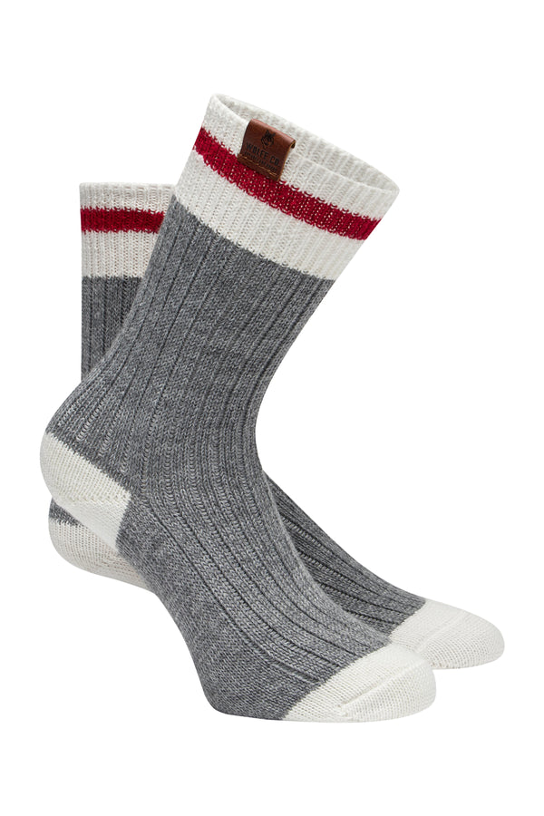 Women's Red Boot Sock - Socks - Wolfe Co. Apparel and Goods