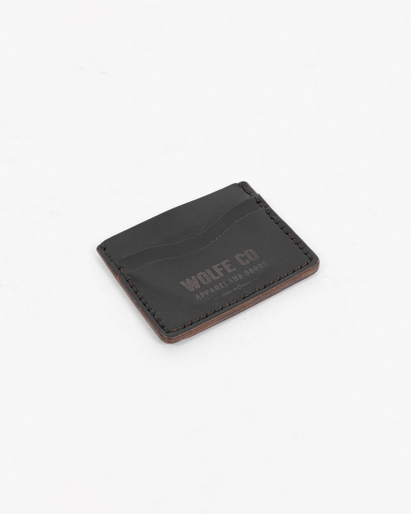 Black Flat ID Wallet - Wallet - Wolfe Co. Apparel and Goods