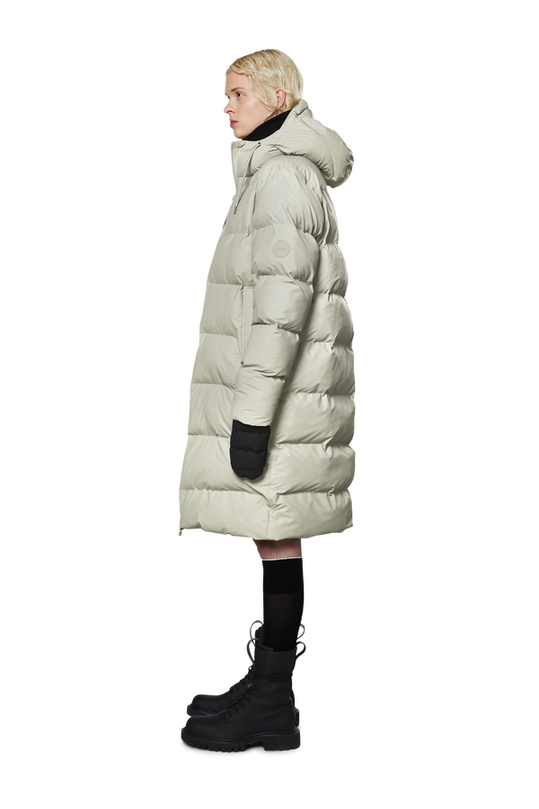 Cement Long Puffer Jacket - Outerwear - Wolfe Co. Apparel and Goods