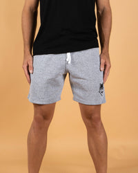 Youth Marled White Camp Short