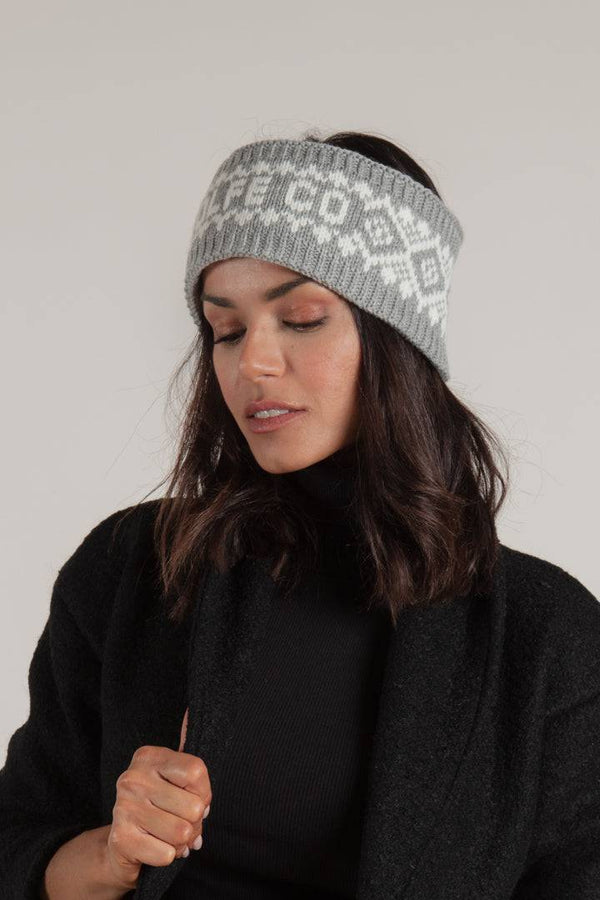 Grey Winter Headband - Hats - Wolfe Co. Apparel and Goods