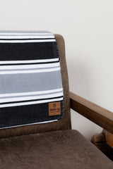 Grey & Black Drummond Blanket - Blankets - Wolfe Co. Apparel and Goods