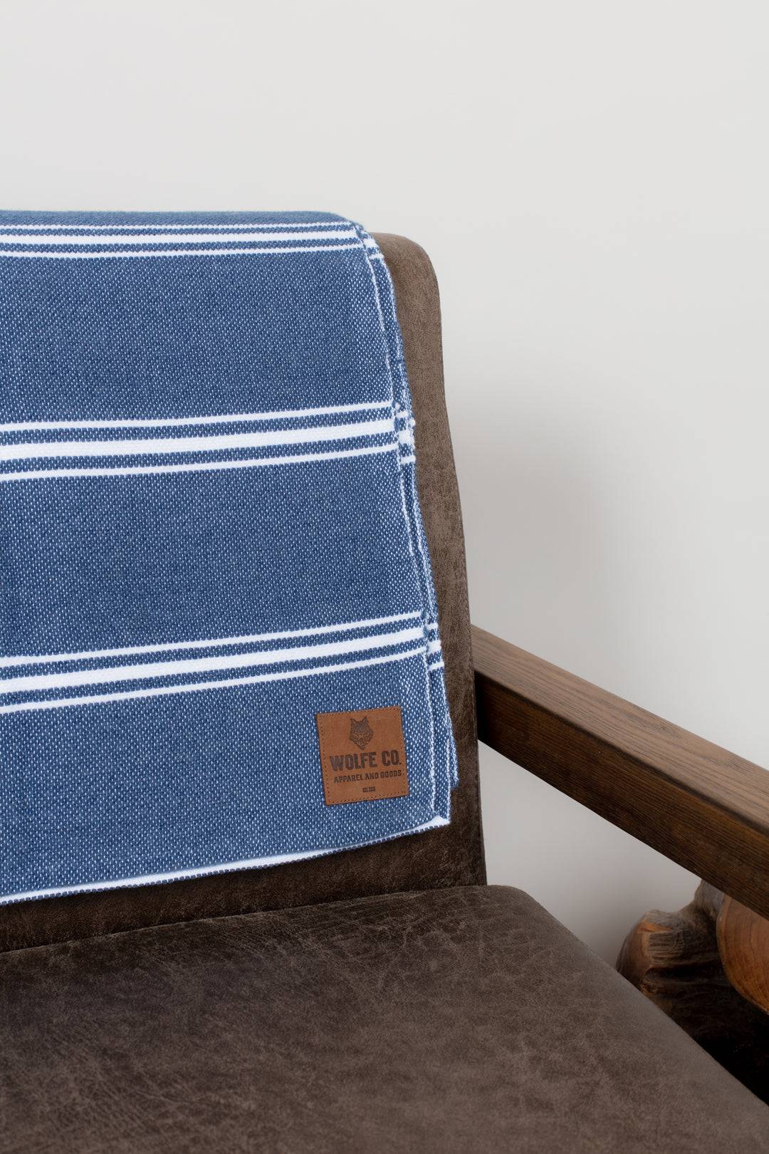 Navy Drummond Blanket - Blankets - Wolfe Co. Apparel and Goods