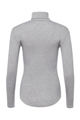 Ribbed Grey Turtleneck - Tops - Wolfe Co. Apparel and Goods