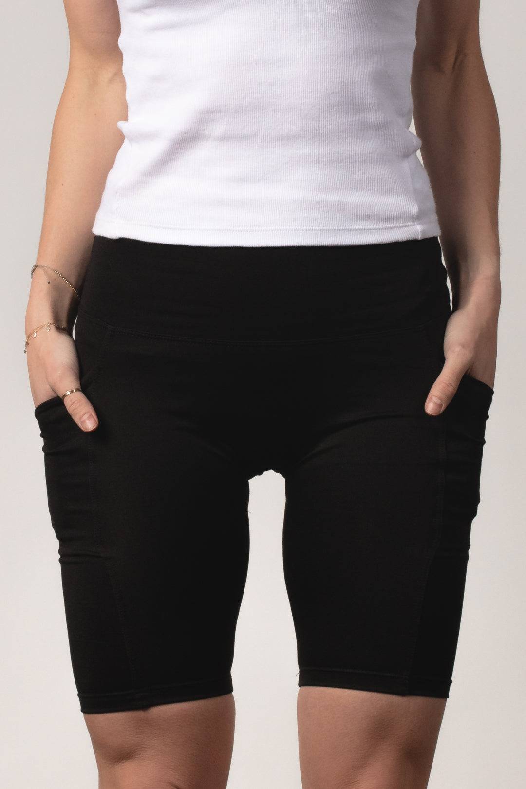 Thalia Black Bike Short - Bottoms - Wolfe Co. Apparel and Goods