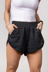Charcoal Sweat Shorts - Bottoms - Wolfe Co. Apparel and Goods