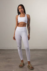 White Paisley Legging - Bottoms - Wolfe Co. Apparel and Goods