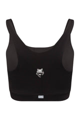 Thalia Black Sports Bra - Tops - Wolfe Co. Apparel and Goods