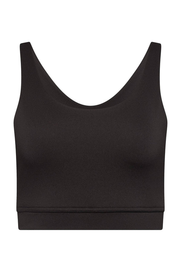 Thalia Black Sports Bra - Tops - Wolfe Co. Apparel and Goods