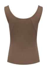 Aubrey Tank Espresso - Tops - Wolfe Co. Apparel and Goods