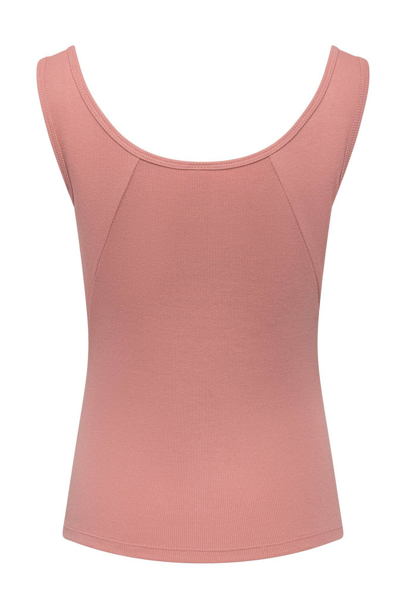 Aubrey Tank Rose - Tops - Wolfe Co. Apparel and Goods