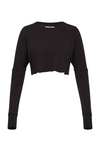 Black Beverley Cropped Knit