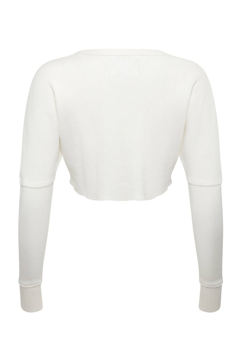 Bone Beverly Cropped Knit - Tops - Wolfe Co. Apparel and Goods