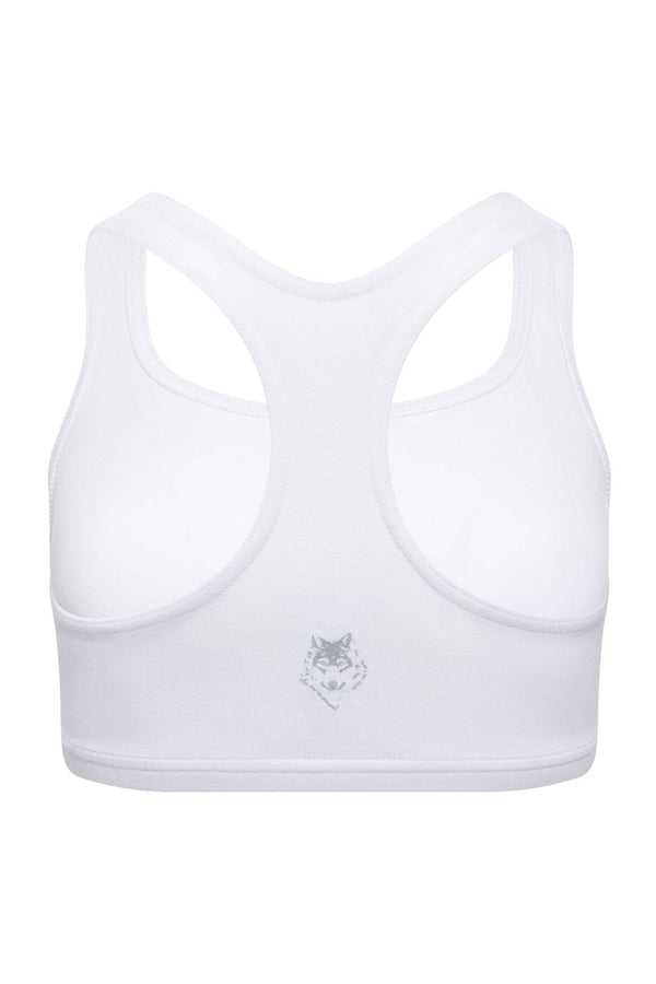 White Paisley Lounge Bra - Tops - Wolfe Co. Apparel and Goods