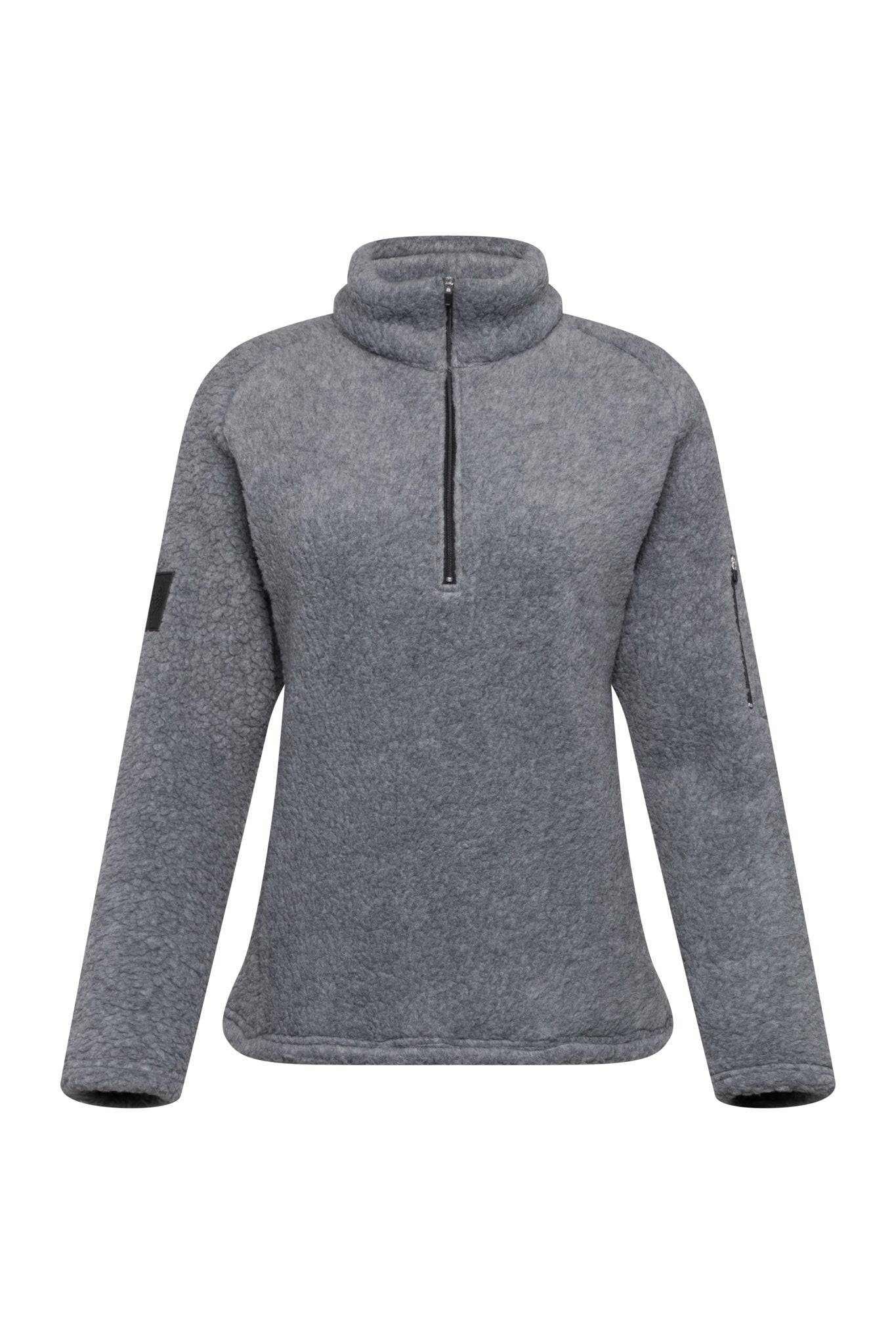 Grey Kitimat Women's Half Zip - Tops - Wolfe Co. Apparel and Goods
