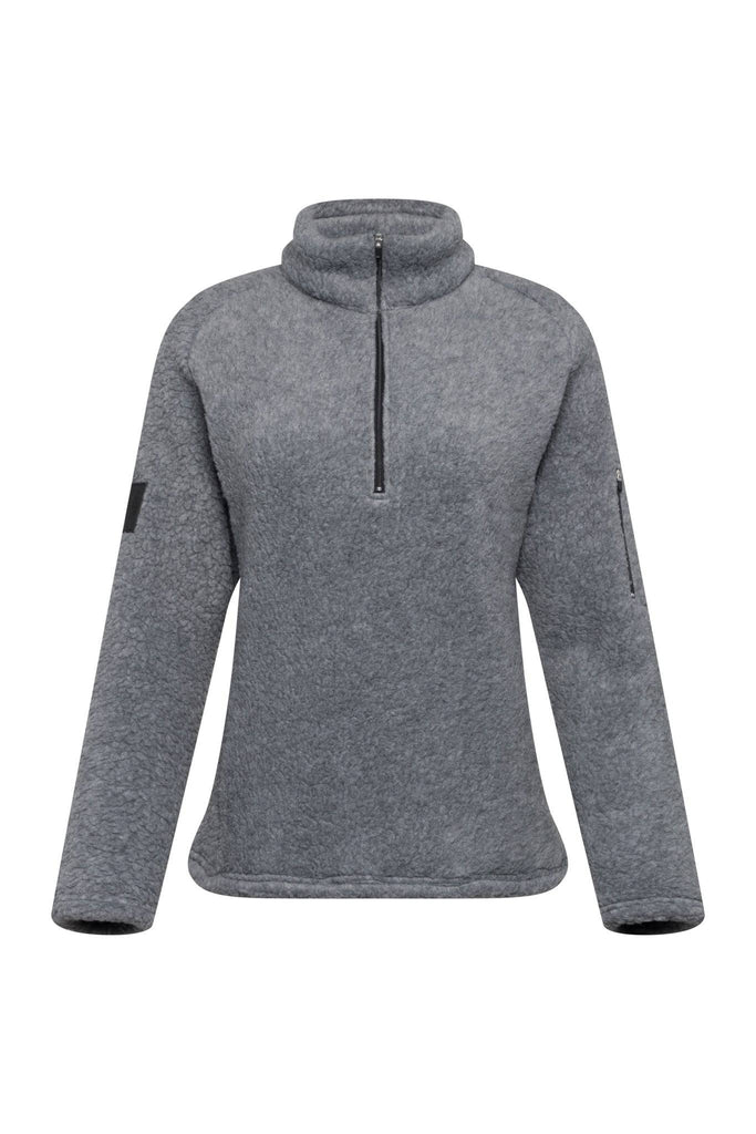 Grey Kitimat Women's Half Zip - Tops - Wolfe Co. Apparel and Goods