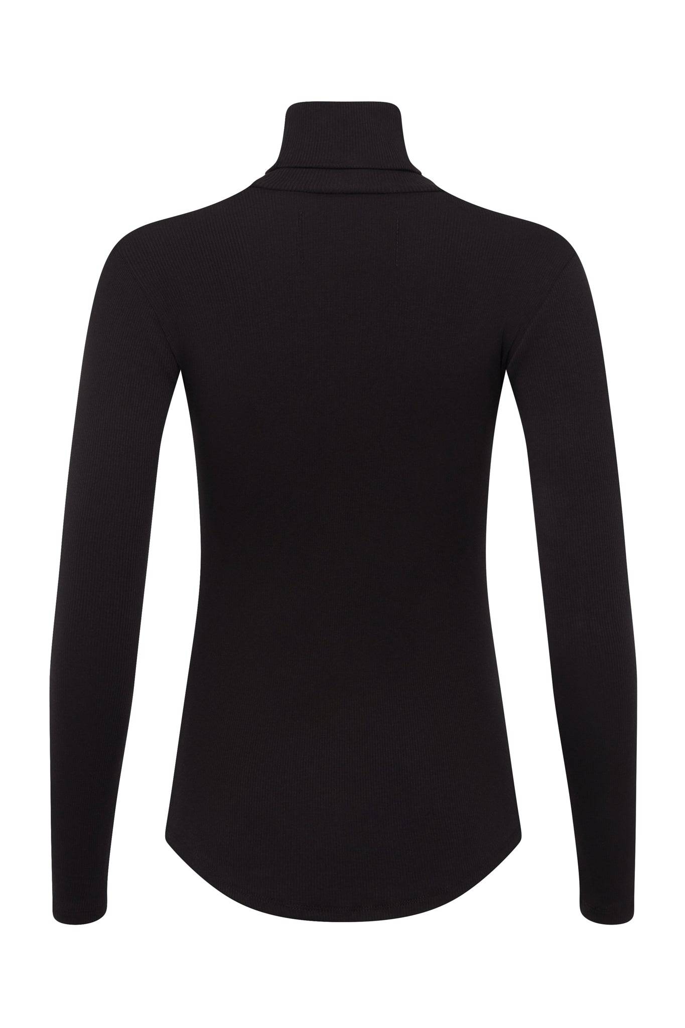 Ribbed Black Turtleneck - Tops - Wolfe Co. Apparel and Goods