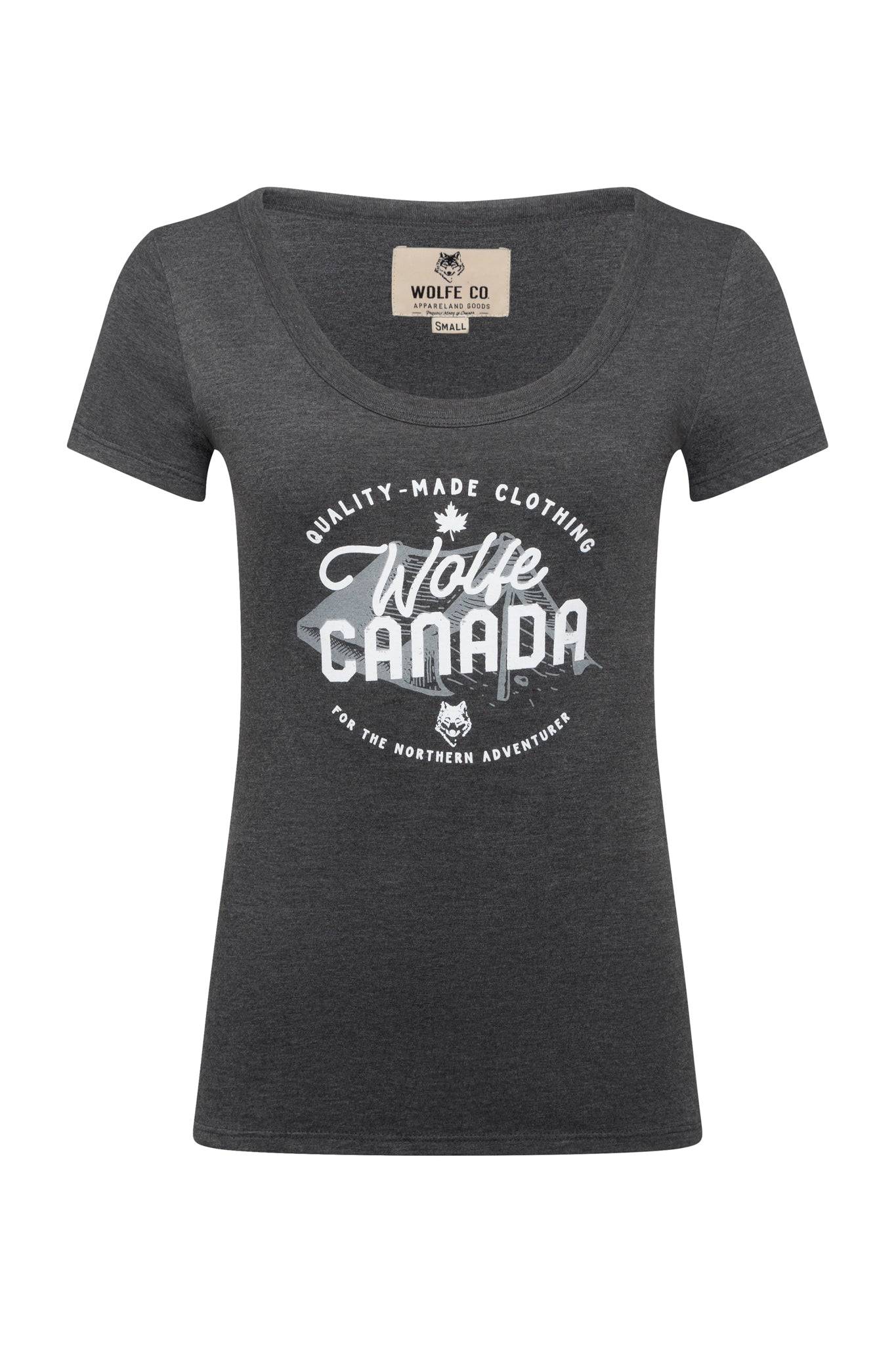 Grey Adventure Flowy Top - Tops - Wolfe Co. Apparel and Goods