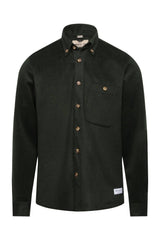 Green Wool Button Down - Tops - Wolfe Co. Apparel and Goods