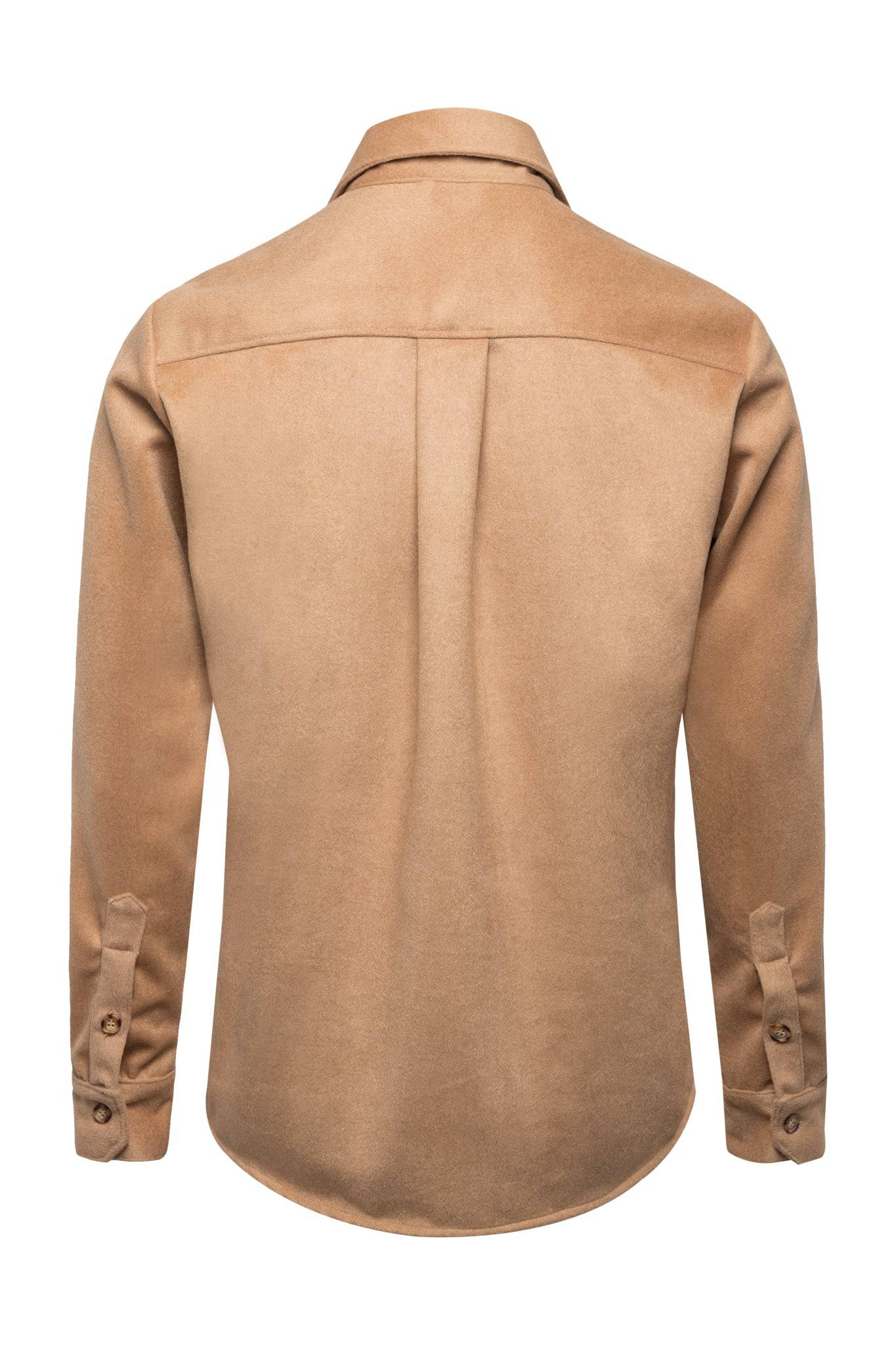 Sand Wool Button Down - Tops - Wolfe Co. Apparel and Goods