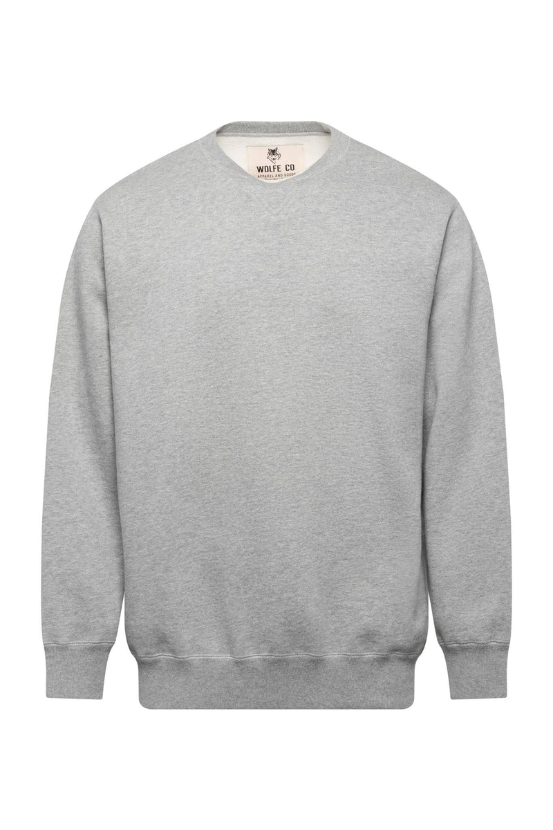 Grey Preston Crewneck - Tops - Wolfe Co. Apparel and Goods