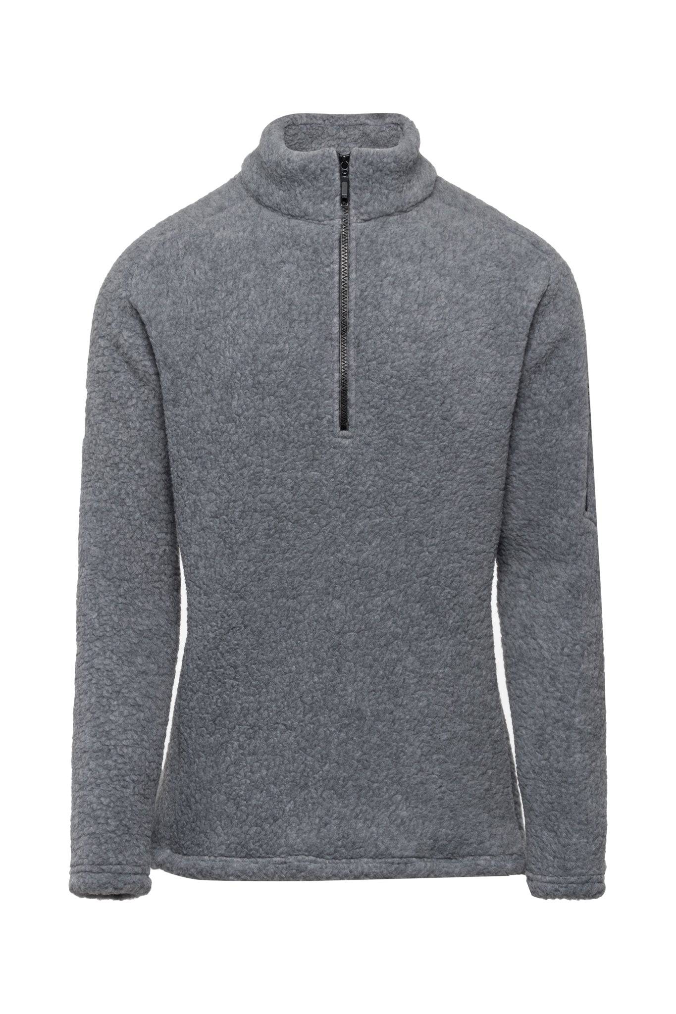 Grey Kitimat Men's Half Zip - Tops - Wolfe Co. Apparel and Goods