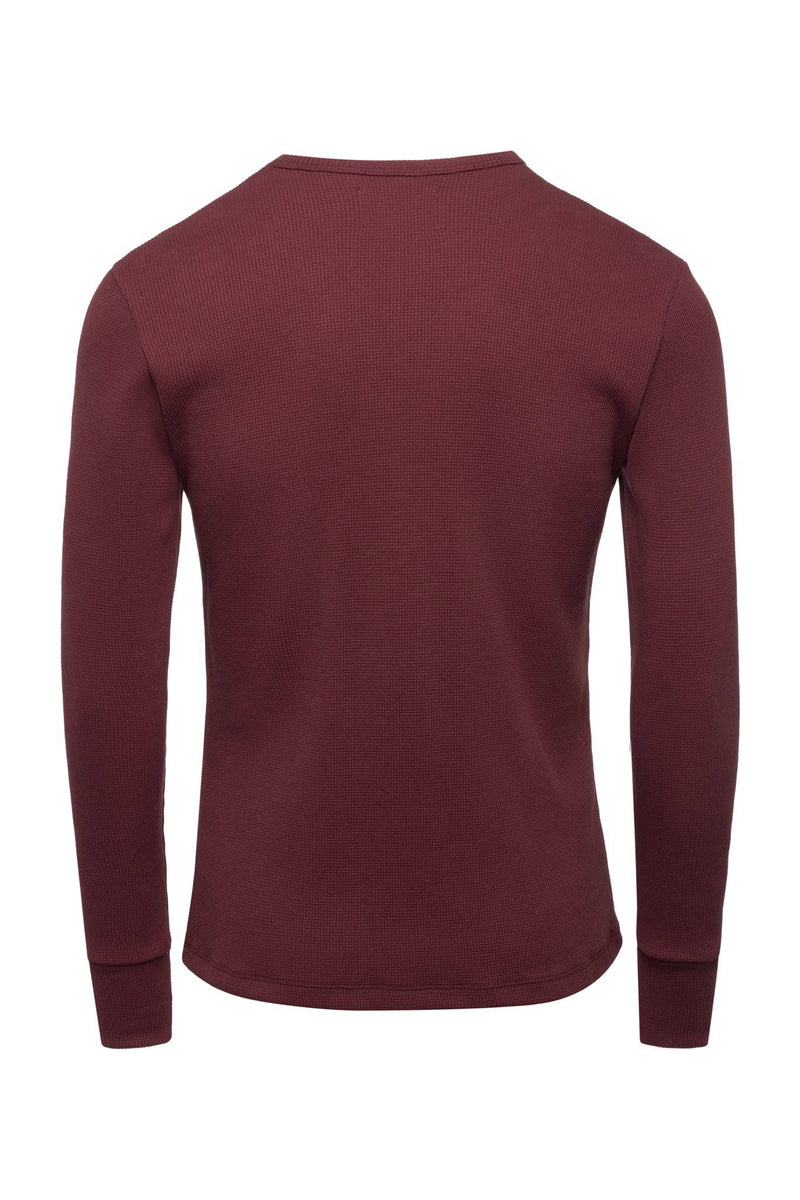 Merlot Straight Hem Waffle Knit - Tops - Wolfe Co. Apparel and Goods