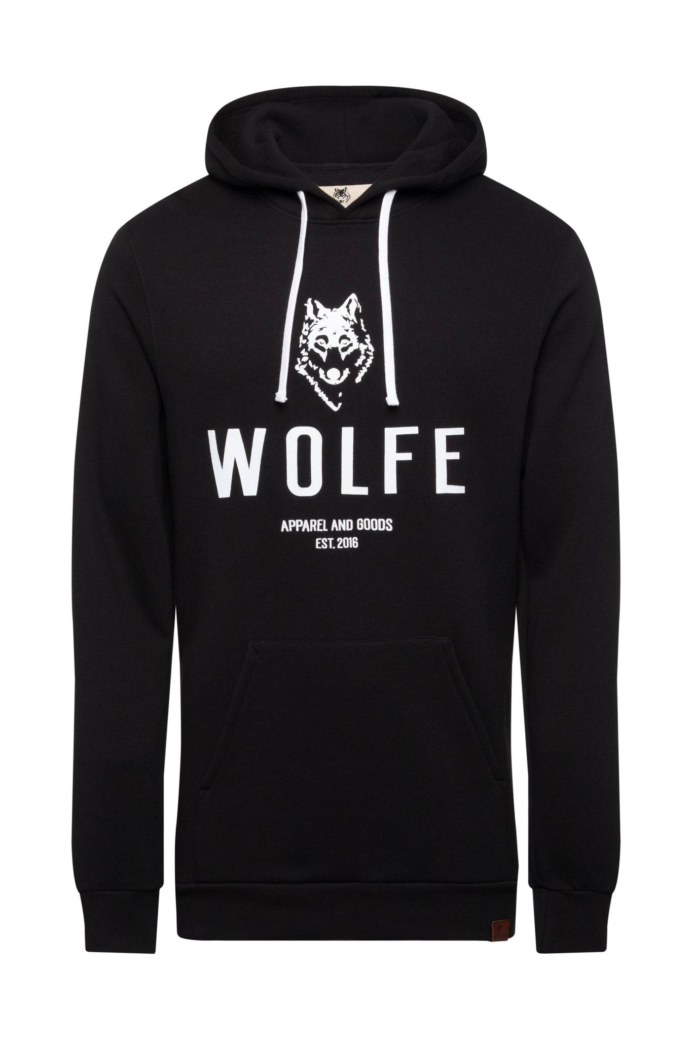 Black Ashford Pullover Hoodie - Tops - Wolfe Co. Apparel and Goods