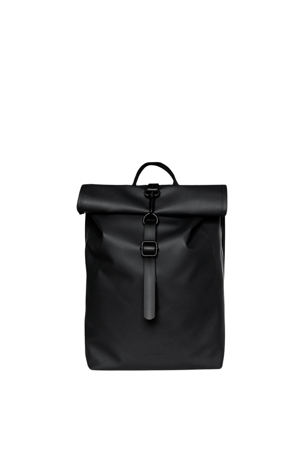 Black Rolltop Rucksack Mini - Bag - Wolfe Co. Apparel and Goods
