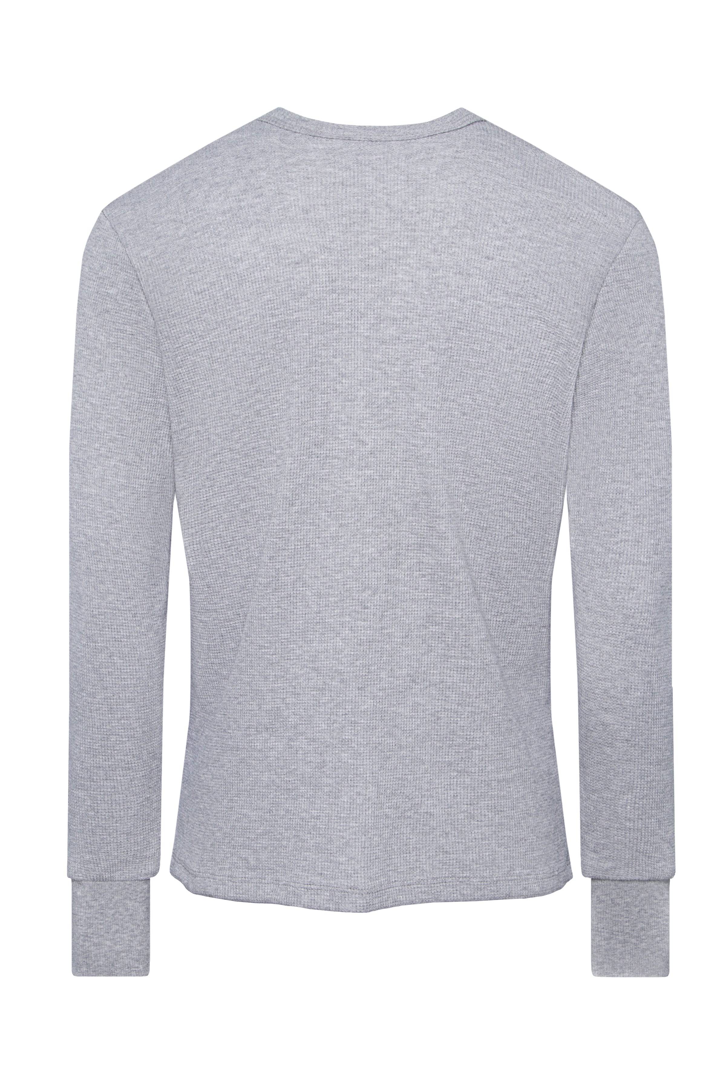 Grey Straight Hem Waffle Knit - Tops - Wolfe Co. Apparel and Goods