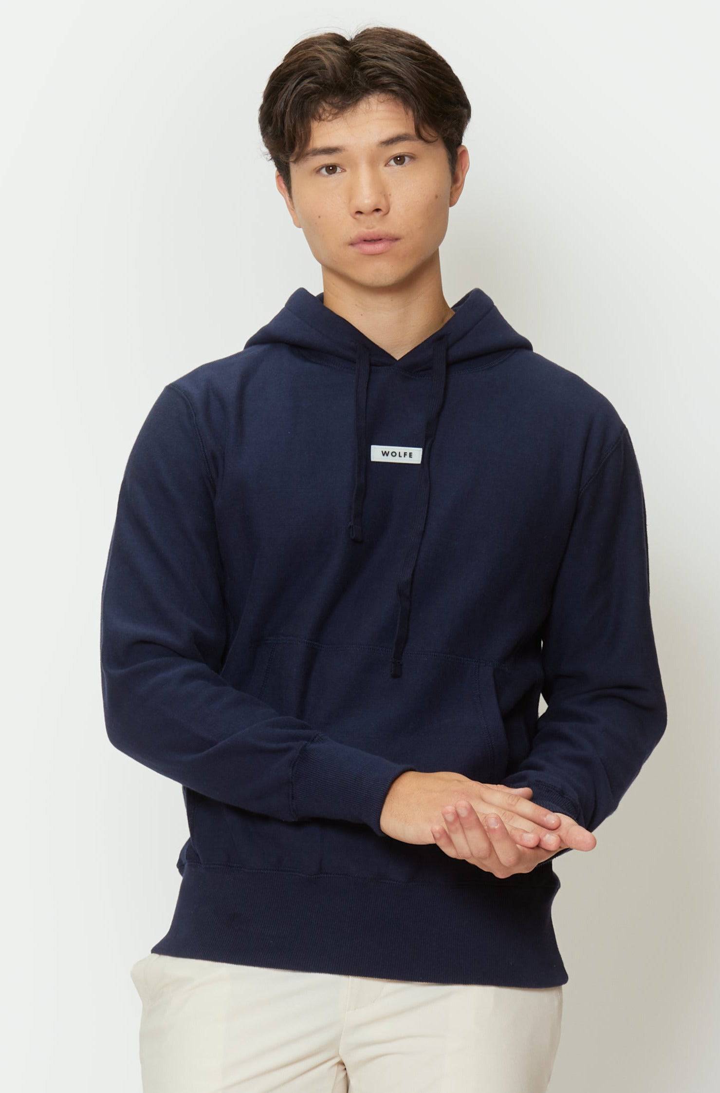 Navy Brooks Pullover - Tops - Wolfe Co. Apparel and Goods