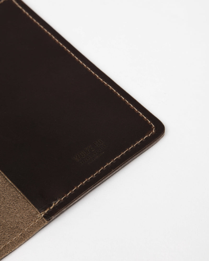 Chocolate Leather Passport Cover - Wallet - Wolfe Co. Apparel and Goods
