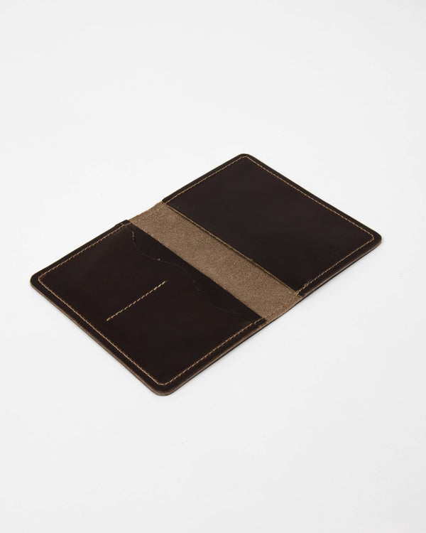 Chocolate Leather Passport Cover - Wallet - Wolfe Co. Apparel and Goods
