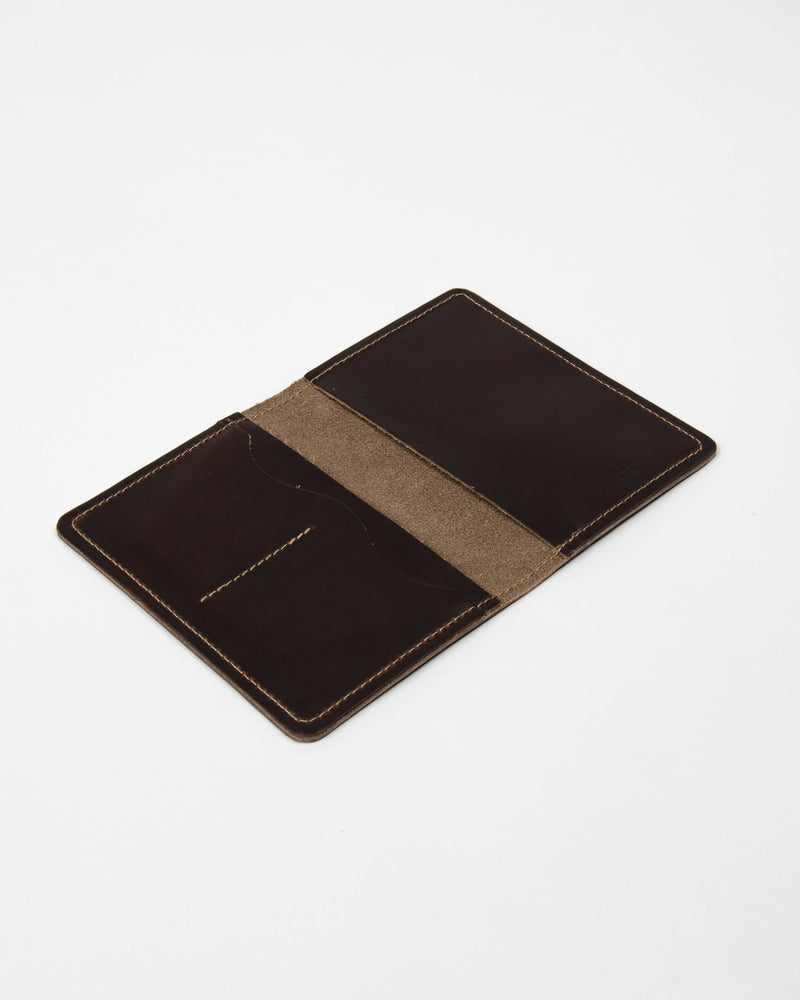 Chocolate Leather Passport Cover - Wallet - Wolfe Co. Apparel and Goods