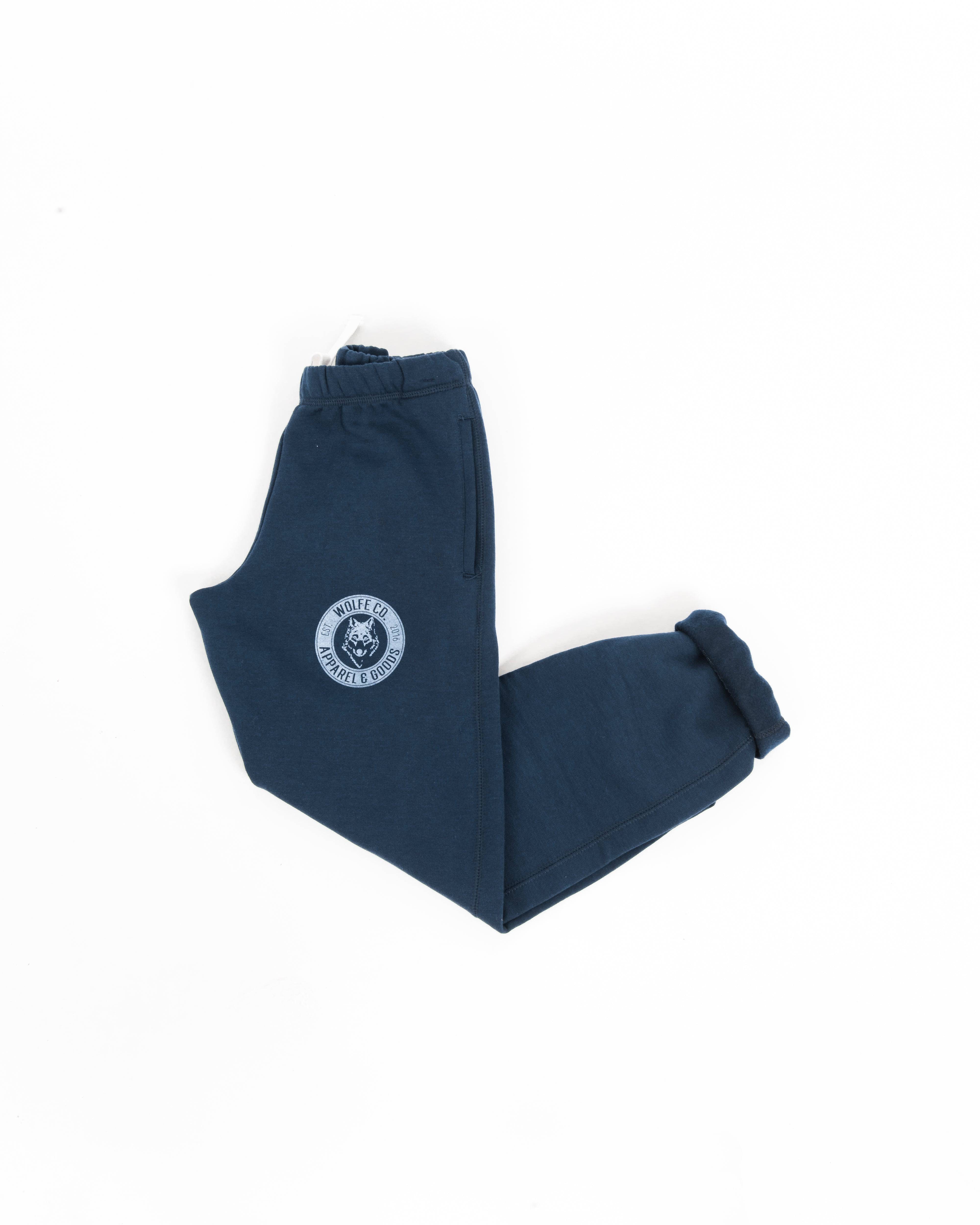 Navy Vintage Sweatpants - Bottoms - Wolfe Co. Apparel and Goods