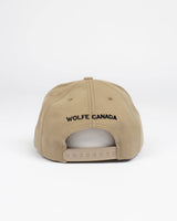 Born in the North Khaki Snap Back - Hats - Wolfe Co. Apparel and Goods