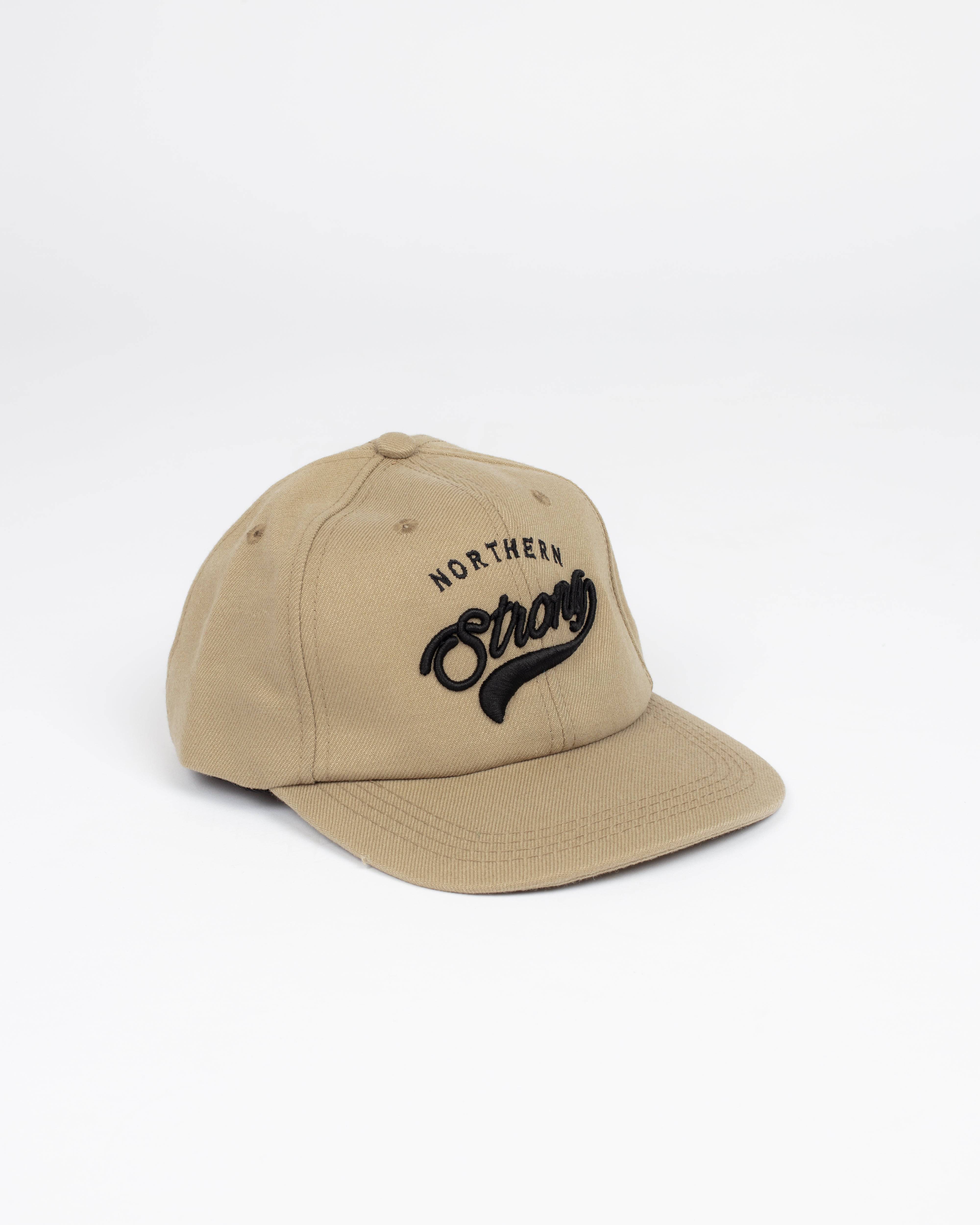 Northern Strong Khaki Snap Back - Hats - Wolfe Co. Apparel and Goods