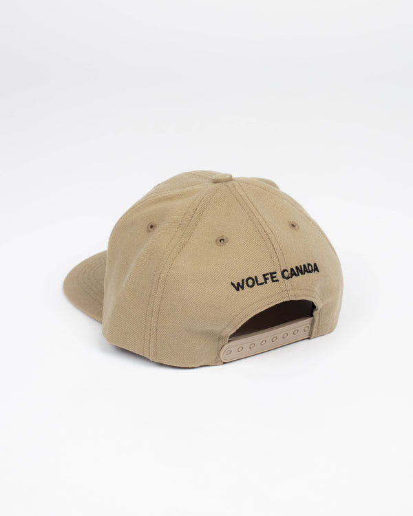 Northern Strong Khaki Snap Back - Hats - Wolfe Co. Apparel and Goods