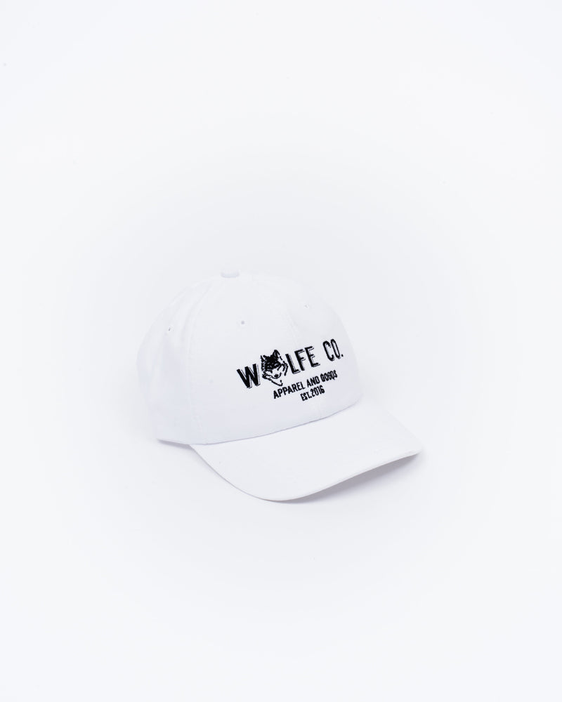 White Ballcap - Hats - Wolfe Co. Apparel and Goods