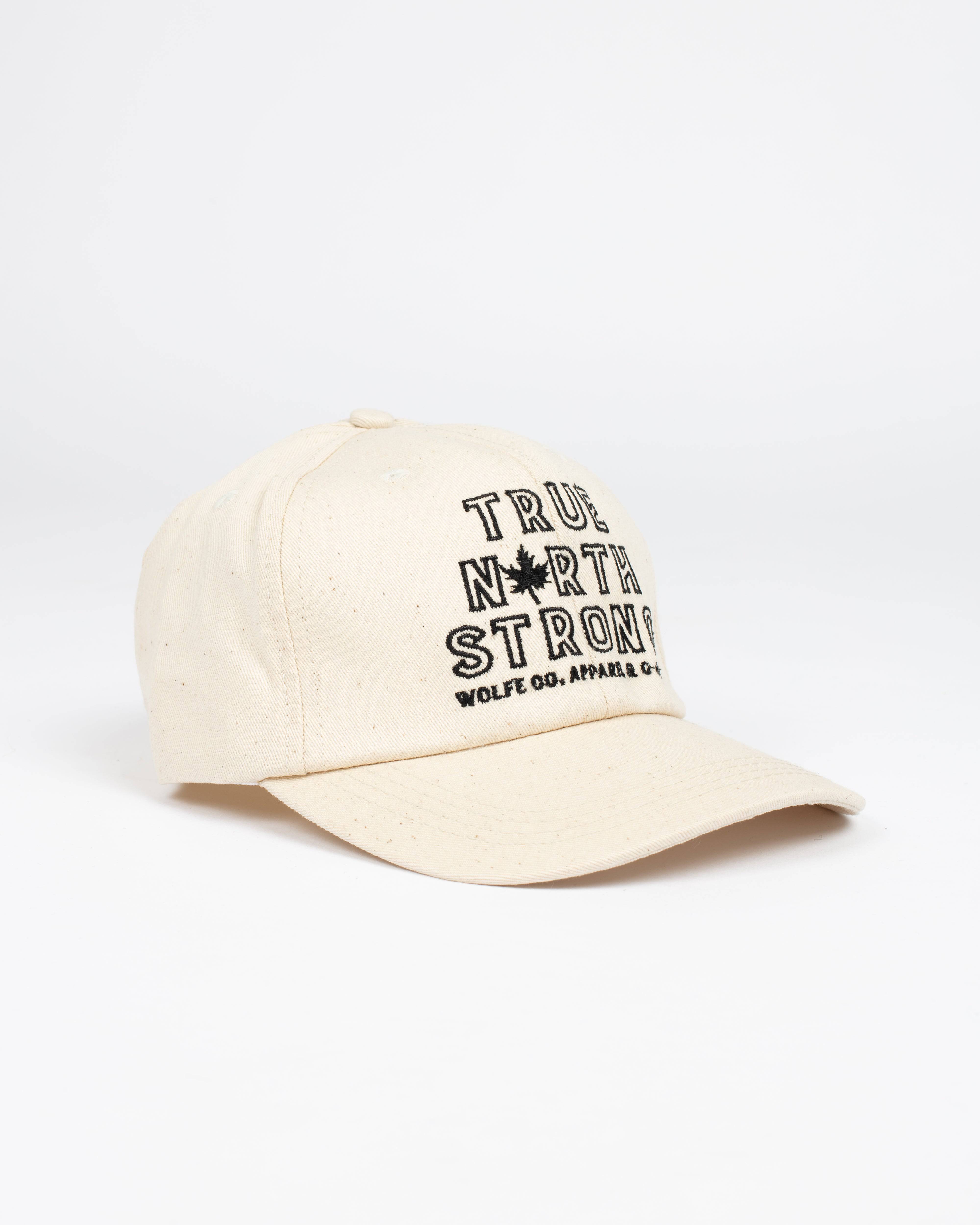 True North Strong Strap Back Natural - Hats - Wolfe Co. Apparel and Goods