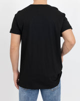 Black Short Sleeve Henley - Tops - Wolfe Co. Apparel and Goods
