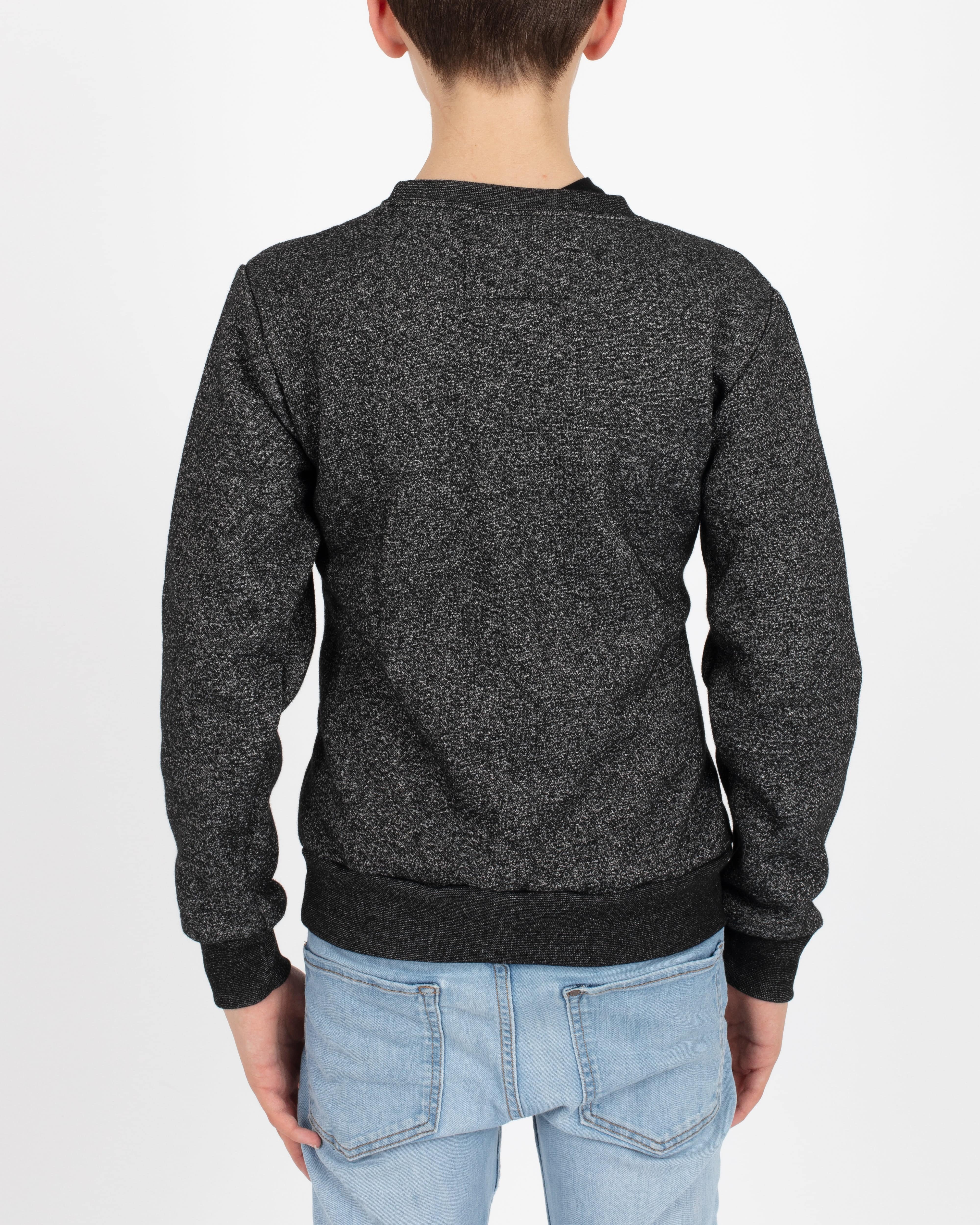 Wolfe Cubs Marled Black Crewneck - Tops - Wolfe Co. Apparel and Goods